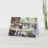 Overlay-foto van Love Script Kaart (Voorkant)