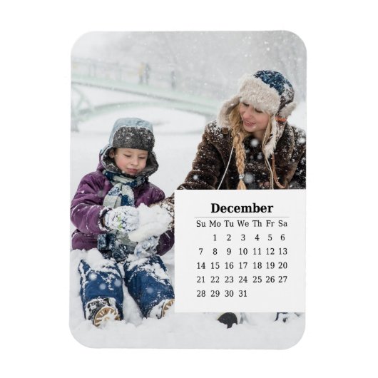 Overlay Kalender december 2025 Magneet (Verticaal)