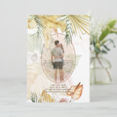 Overlay Pampas Gras FOTO Trouw Save The Datekaart Save The Date (Staand voorkant)