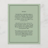 OVERLAY Sage Monochrome BUDGET Weddenschap FOTO Flyer (Achterkant)