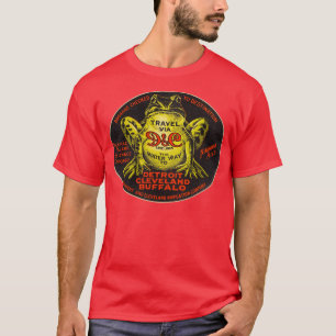 Overleden DC Lake Lines Travel Souvenir Bagage Lab T-shirt