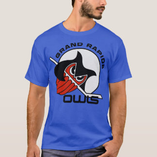 Overleden Grand Rapids Uilen IHL Hockey T-shirt
