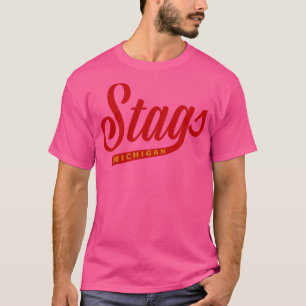 Overleden Michigan Stags WHA Hockey 1974 T-shirt