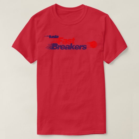Overleden Tulsa Fast Breakers basketbalteam T-shirt (Design voorkant)