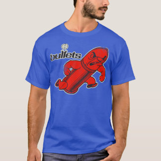 Overleden Washington Bullets Bullet Man T-shirt