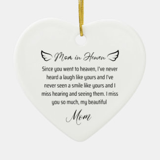 overleed mijn moeder in de hemel keramisch ornament