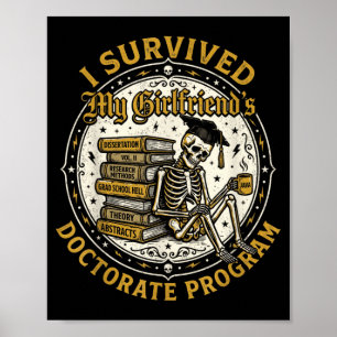 Overleefde het doctoraatprogramma van vriendinnen poster