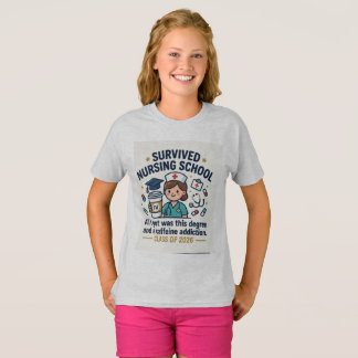 Overleefde School Grappige Afstudeertrui Klas van T-shirt