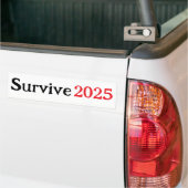 Overleven 2025 bumpersticker (Op Truck)