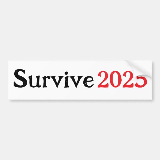 Overleven 2025 bumpersticker (Voorkant)