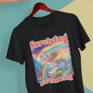 Overleven, geen gedijen – Regenboog Eenhoorn T-shi Tri-Blend Shirt