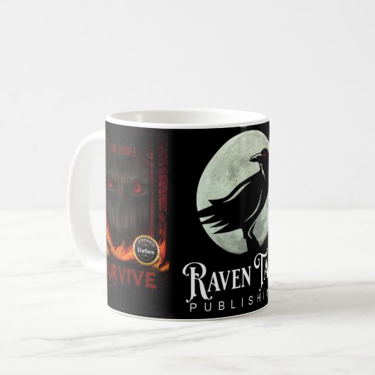 OVERLEVEN mok 11 ounce (Voorkant links)