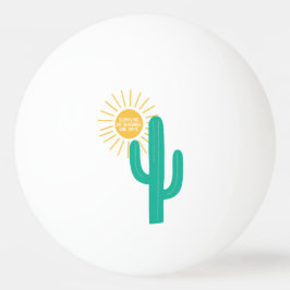 Overleven op zonneschijn en spit pingpongballen