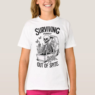 Overleven puur uit Spite Gothic Skeleton T-shirt