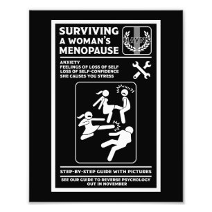 Overleven van de menopauze foto afdruk