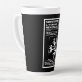 Overleven van de menopauze latte mok (Linkerhoek)