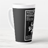 Overleven van de menopauze latte mok (Linkerhoek)