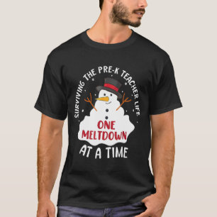 overleven van het leven van de leraar voor de prek t-shirt