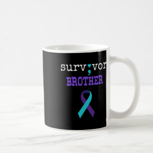 Overlevende Broer Semicolon Gift Zelfmoordpreventi Koffiemok