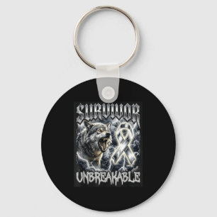 Overlevende hersentumor onbreekbare wolf bootleg g sleutelhanger