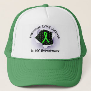 Overlevende Lyme Ziekte Superpower Honkbalpet Trucker Pet