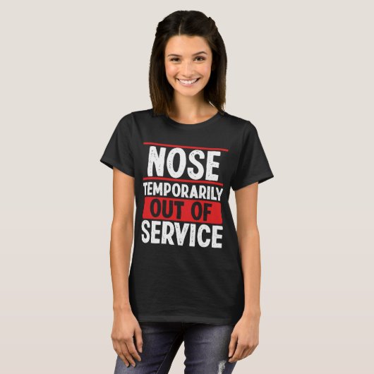 Overlevende mijn eerste gebroken Nose Broken Nose  T-shirt (Voorkant volledig)