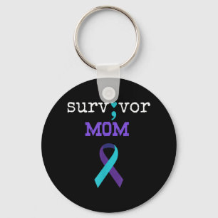 Overlevende Moeder - Semicolon Cadeau Preventie va Sleutelhanger