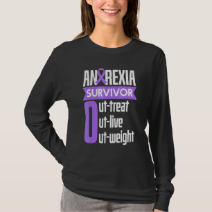 Overlevende van Anorexia Leeft Langer dan Dik Gewi T-shirt