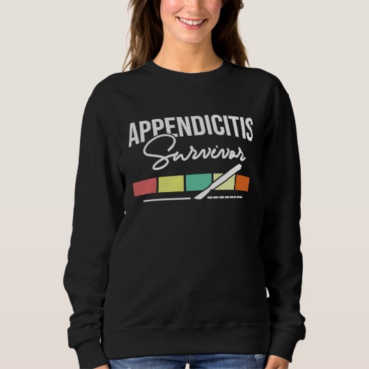 Overlevende van blindedarmontsteking Appendectomi Trui (Voorkant)