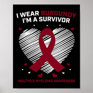 Overlevende van bloedkanker Multiple Myeloma bewus Poster