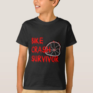 Overlevende van een fietscrash Funny Fall en ongev T-shirt