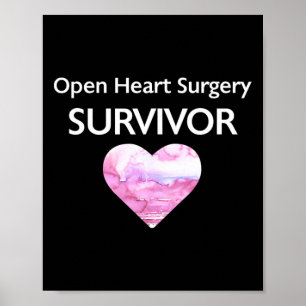 Overlevende van hartaanval na open hartoperatie poster