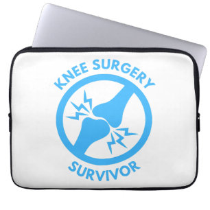 Overlevende van knieoperatie laptop sleeve