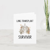 Overlevende van longtransplantatie kaart (Voorkant)