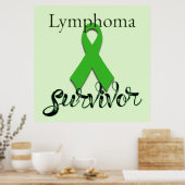 Overlevende van lymfoom poster (Keuken)