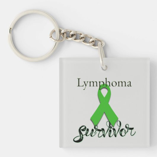 Overlevende van lymfoom sleutelhanger (voorkant)