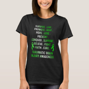 Overlevende van traumatisch hersenletsel verslaan t-shirt
