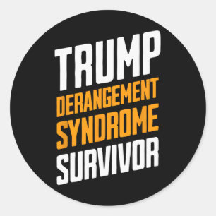 Overlevende van Trump Derangement Syndroom 3 Ronde Sticker