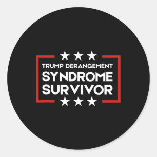 Overlevende van Trump Derangement Syndroom Ronde Sticker