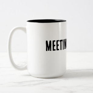 Overlevende van vergadering - Meme hoodie Tweekleurige Koffiemok