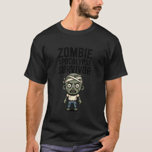 Overlevende van zombie-apocalyps Funny Horror Hall T-shirt