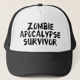 Overlevende van zombie-apocalyps trucker pet
