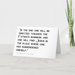 Overlevering en vrede - Religieus Wenskaart Bedankkaart