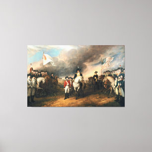 OVERLEVERING VAN LORD CORNWALLIS DOOR John Trumbul Canvas Afdruk