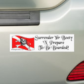 Overlevering Yer Booty Bumpersticker (Op auto)