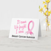 Overleving 11 Borstkanker Kaart (Gele Bloem)