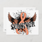 Overleving 16 Endometriale kanker Briefkaart (Voorkant / Achterkant)