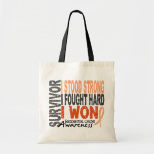 Overleving 4 Endometriale kanker Tote Bag