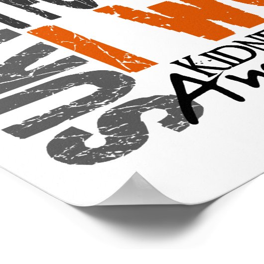 Overleving 4 Nierkanker Poster (Hoek)