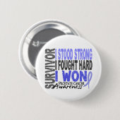 Overleving 4 Prostaatkanker Ronde Button 5,7 Cm (Voorkant /achterkant)